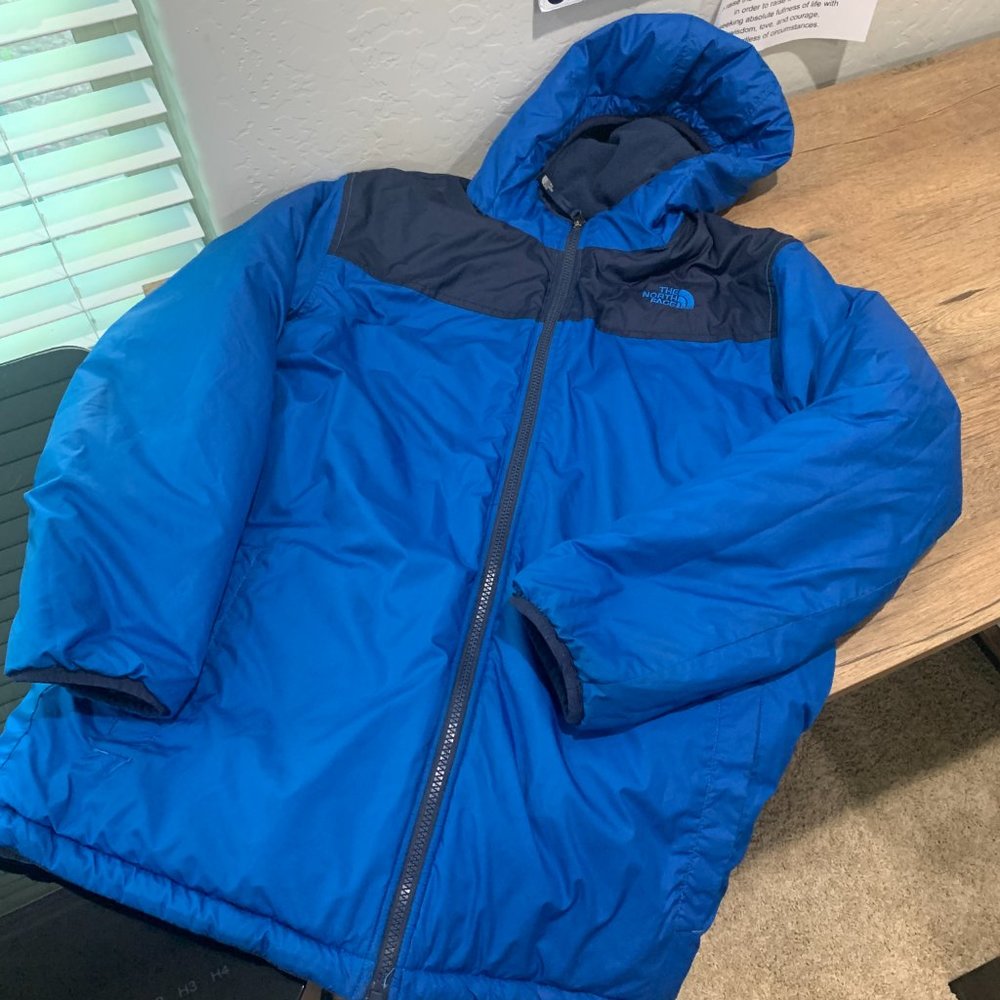 THE NORTH FACE Reversible Lined Winter Coat Jacket Boys XL 18-20